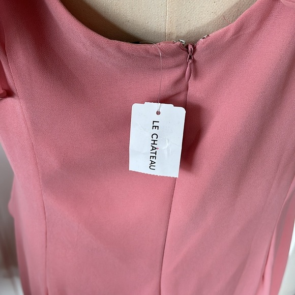 👗LE CHATEAU Pink Ruffle strap dress. Size XL. - Picture 5 of 10